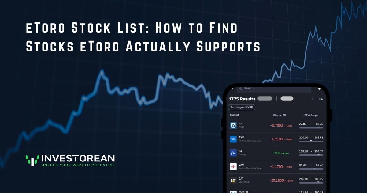 eToro Stock List: How to Find Stocks eToro Actually Supports