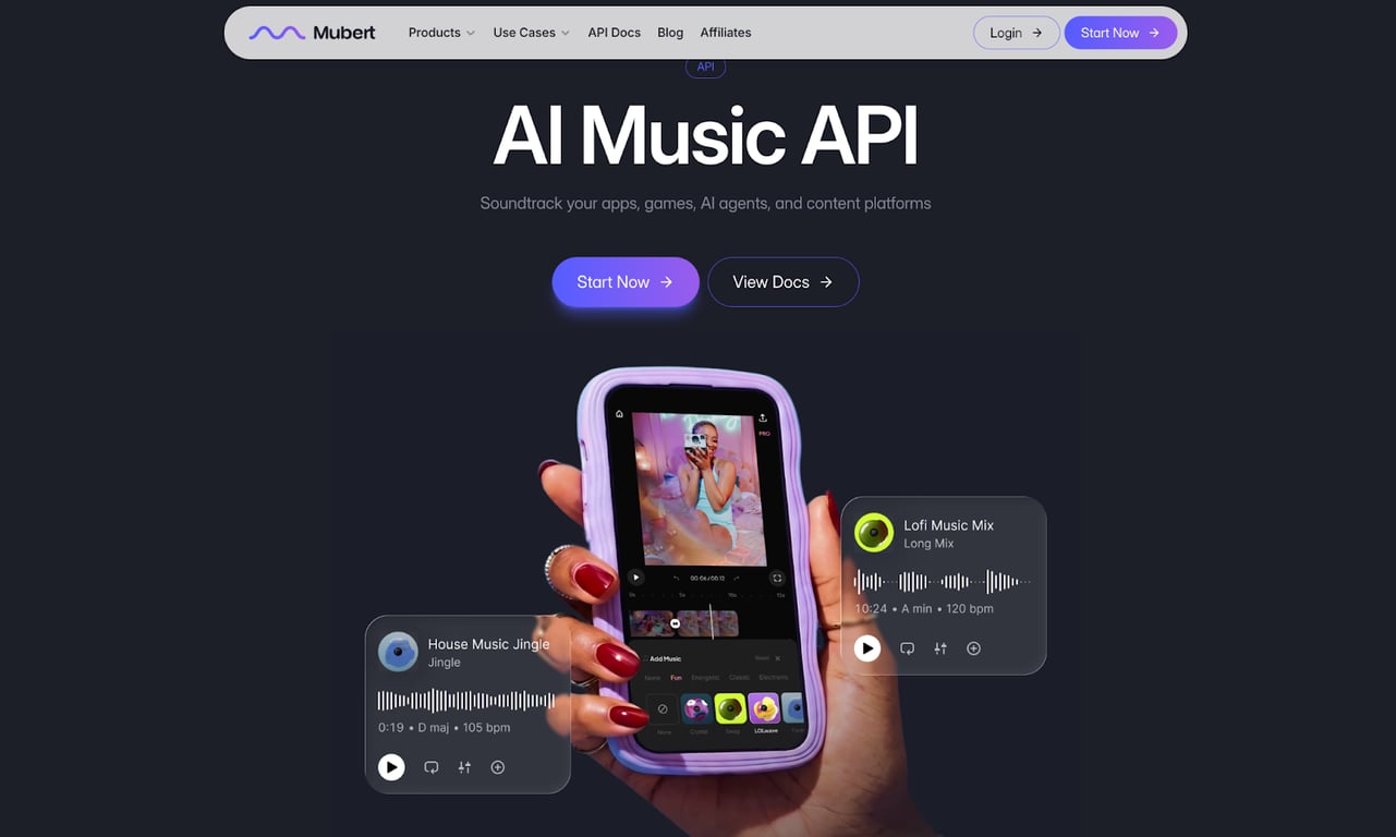 Mubert developer API overview