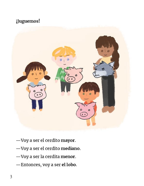 A digital-illustrated storybook created for my Spanish class 