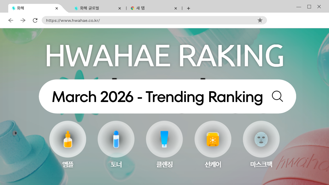 Hwahae Monthly Ranking — March 2026 (Skincare · Hydration)