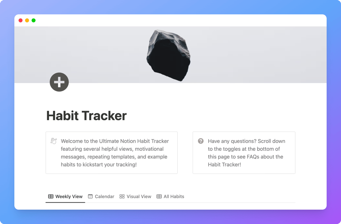 Ultimate habit tracker by Sweet Setup