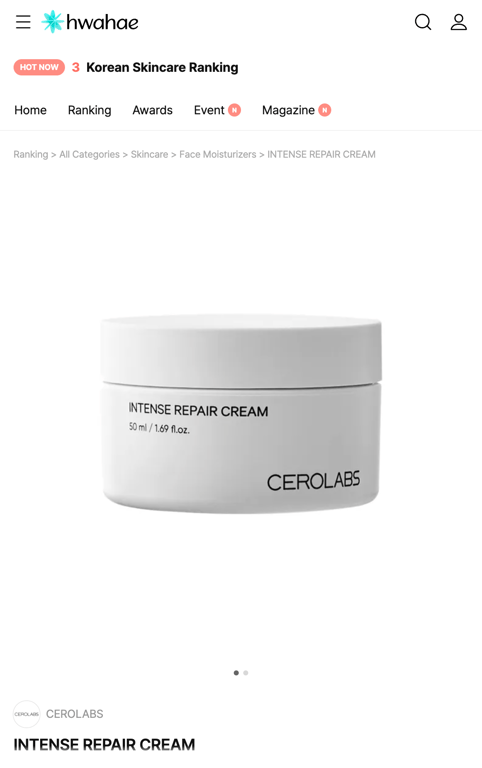 CEROLABS - Cerolabs Intense Repair Cream