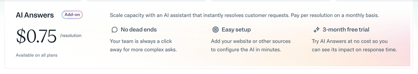 Help Scout AI Answers add-on