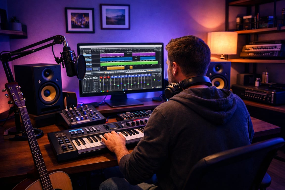 Download your AI music and implement in DAW