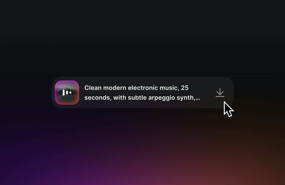 Download your AI soundtrack
