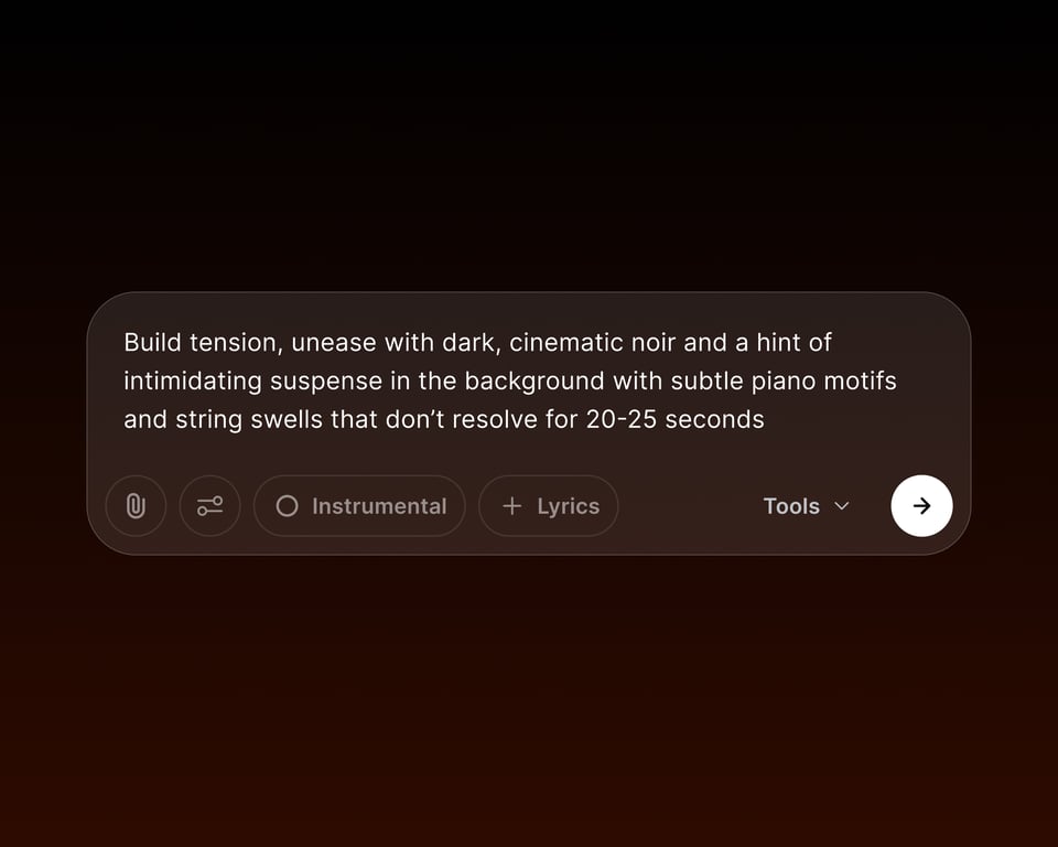 Generate your prompt using MusicGPT