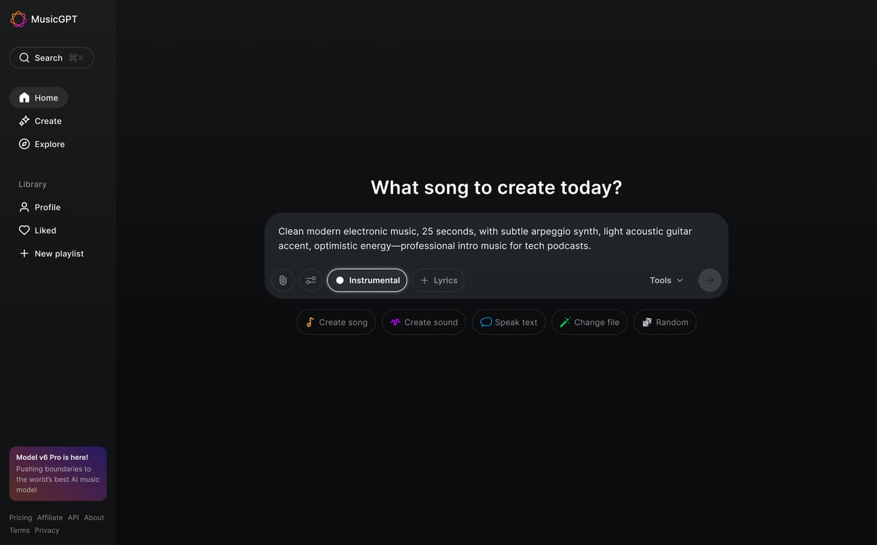 Craft a prompt based on your podcast theme