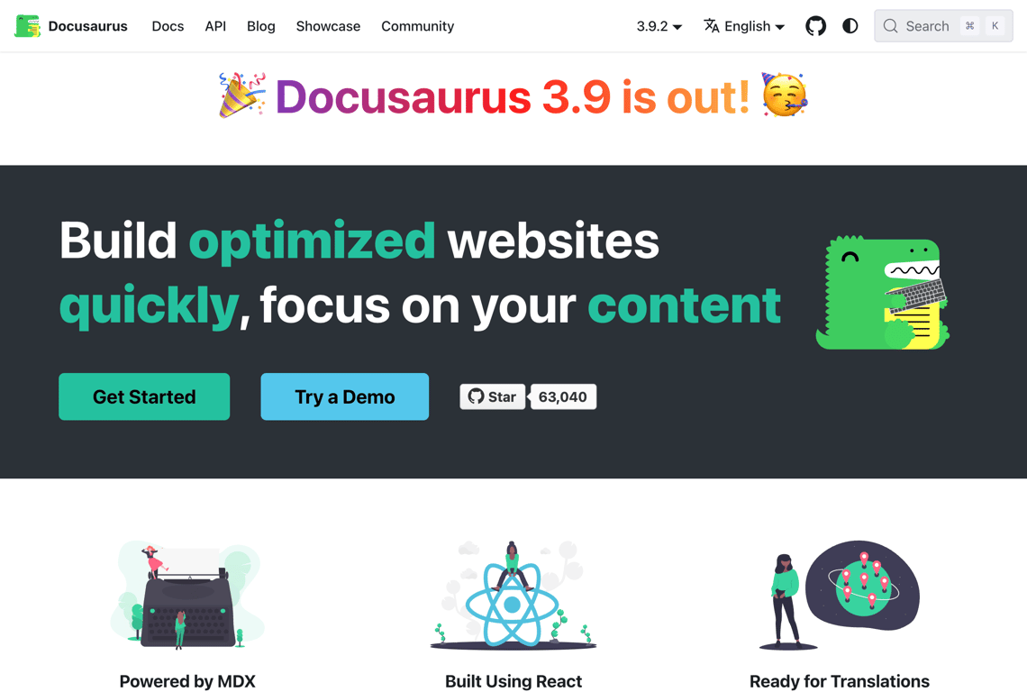 Docusaurus documentation site