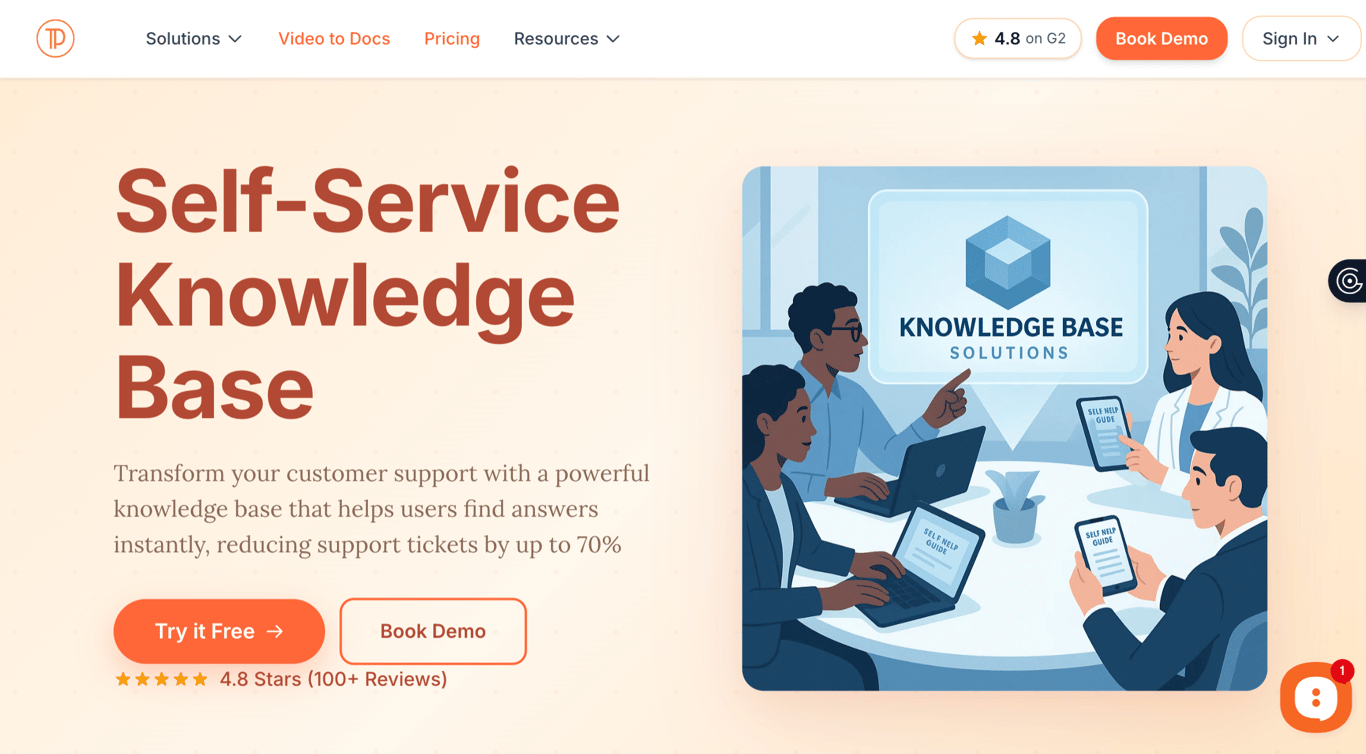 Docsie knowledge base platform