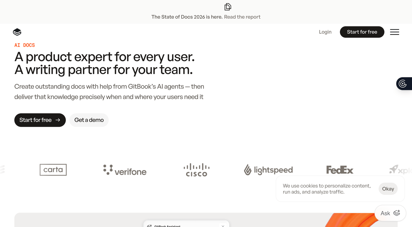 GitBook AI documentation platform