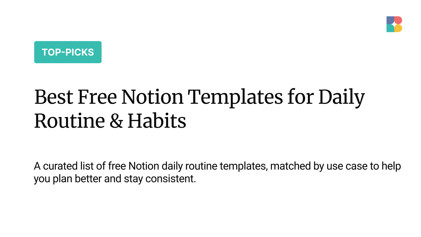 Top 10 Free Notion Templates for Daily Routine (2026)