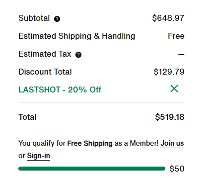 나이키 프로모션 코드 적용 할인가