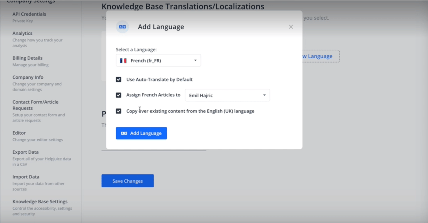 Multilingual language switcher
