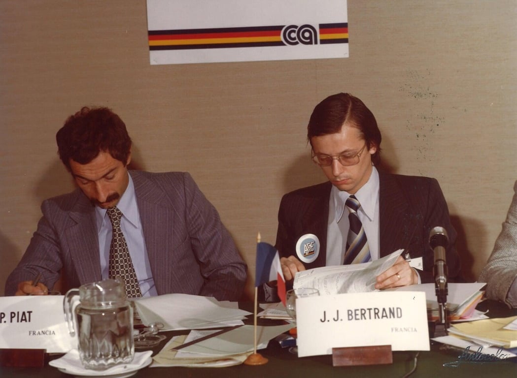 Délégation française au Congrès FifPro à Amsterdam dans les années 1970