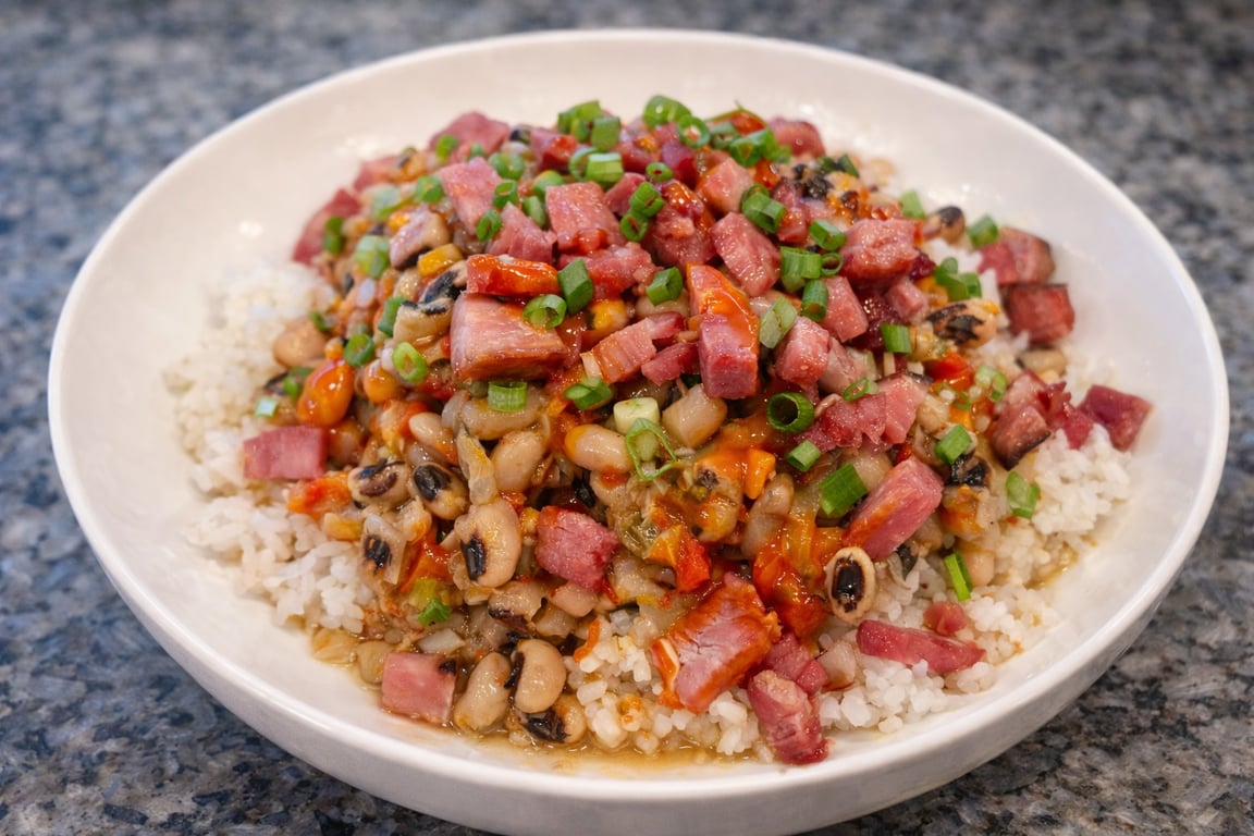 Rancho Gordo Black-Eyed Peas with Easter Ham (Leftovers Remix)