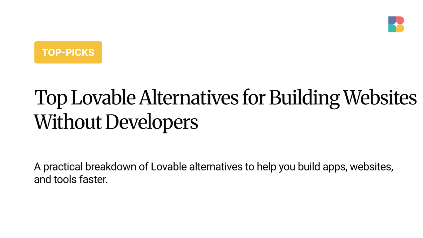 9 Best Lovable Alternatives in 2026 (With Real Trade-offs)