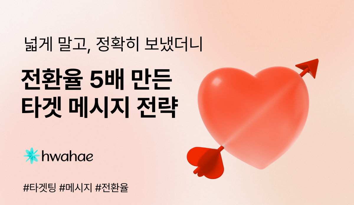 '넓게' 보내던 메시지, '정확히' 보냈더니 반응이 완전히 달라졌습니다 | 메시지 타겟팅 전략