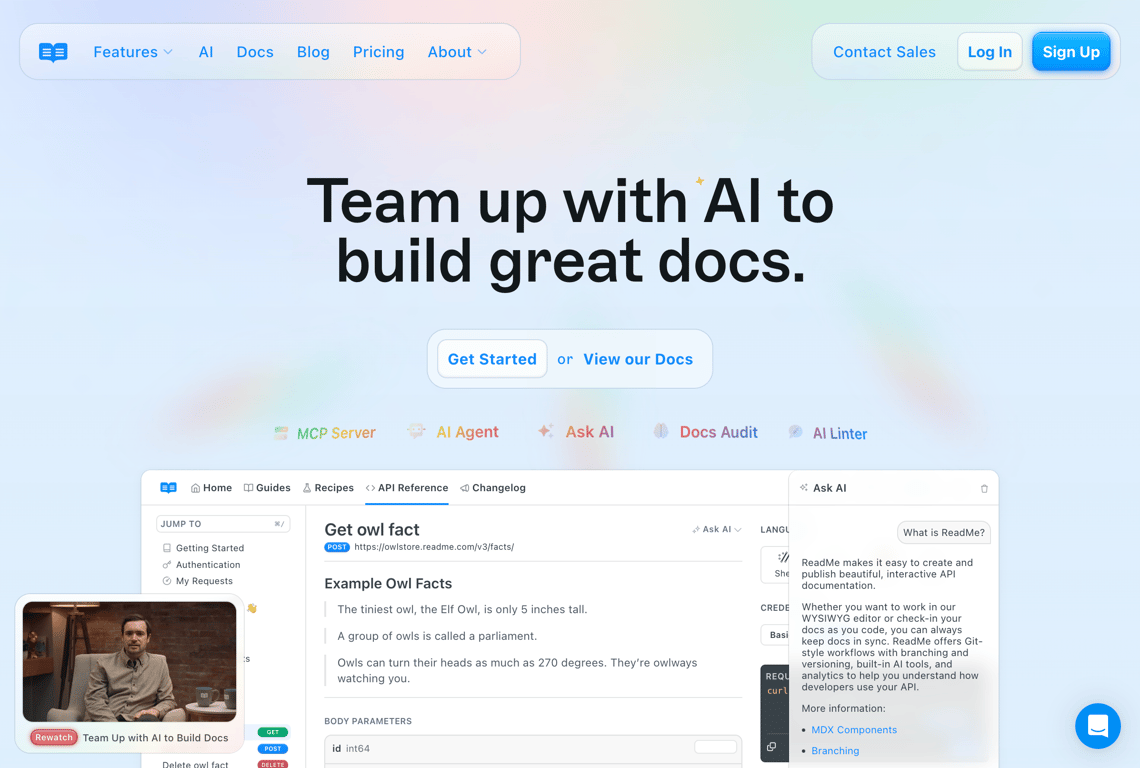 ReadMe Documentation Platform