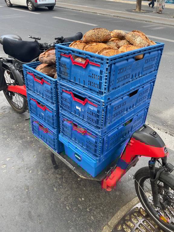 Livraison alimentaire à vélo-cargo à Paris | Rapide et frais