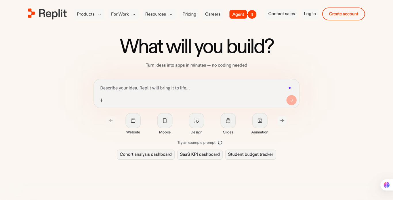 Replit Agent - Cloud IDE AI coding