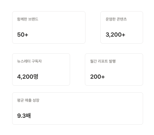 기능 소개 - 통계 그리드형