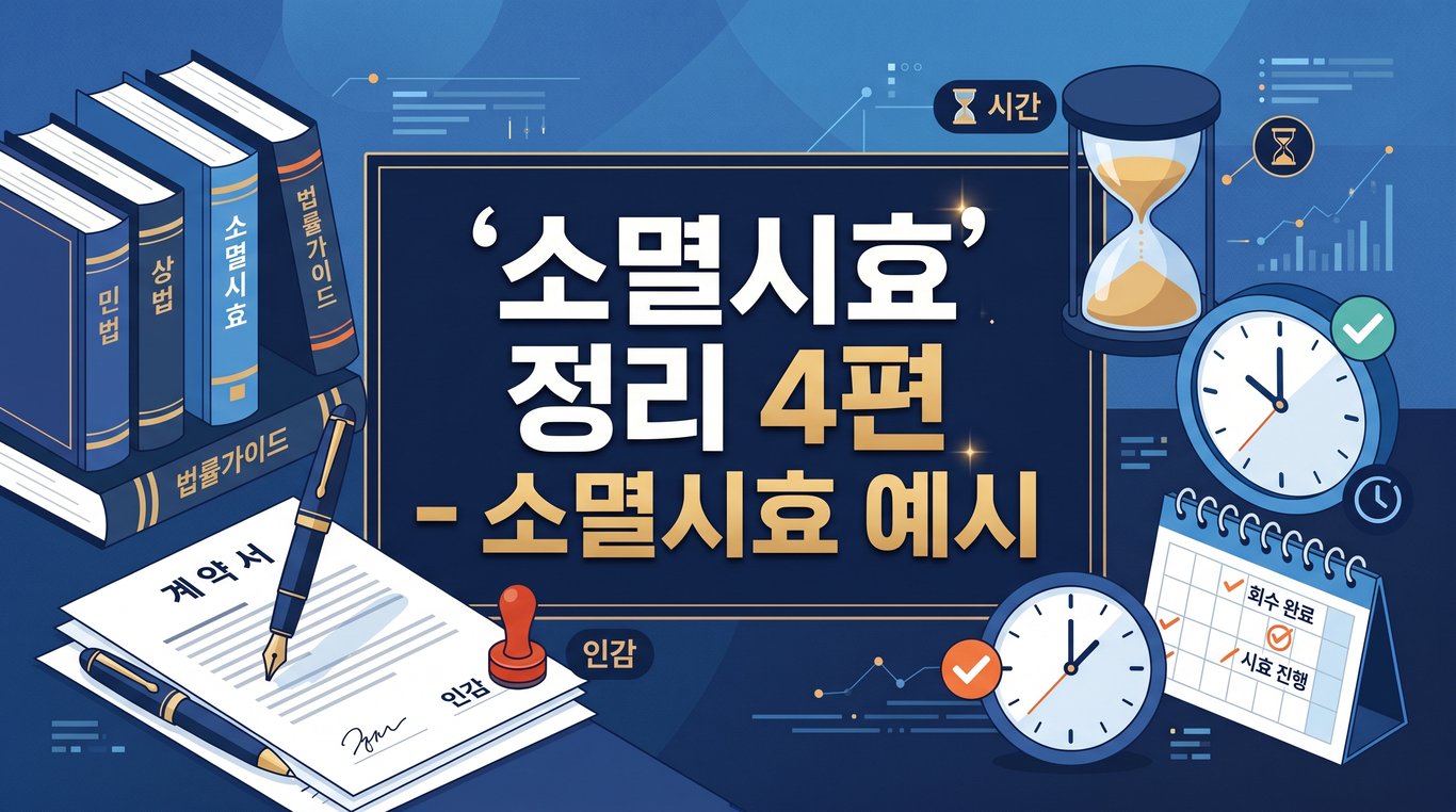 소멸시효 정리 4편 - 소멸시효 예시