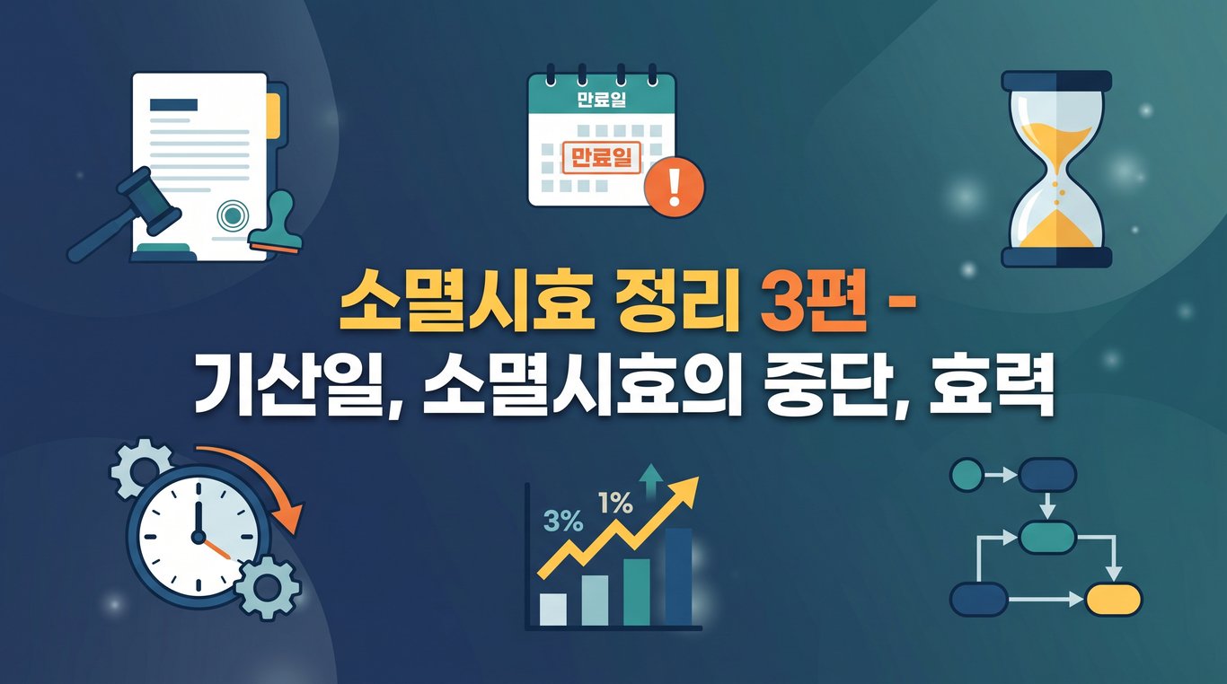 소멸시효 정리 3편 - 기산일, 소멸시효의 중단,효력