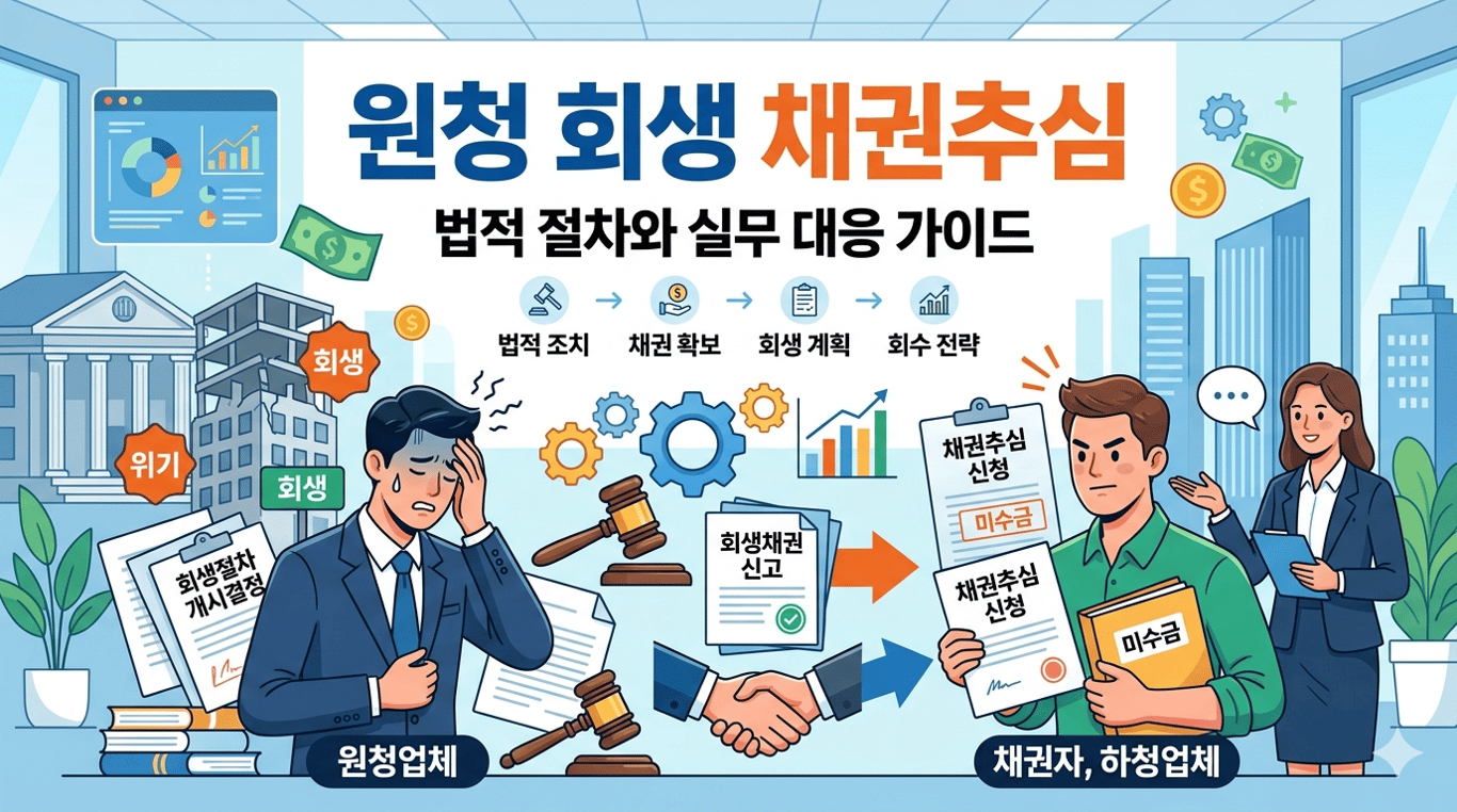 [건설 채권] 원청사 회생이라는 절벽 끝, 당신의 대금을 구출할 '숨겨진 골든타임'