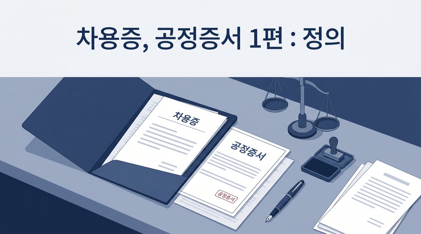 차용증, 공증 1편 - 정의