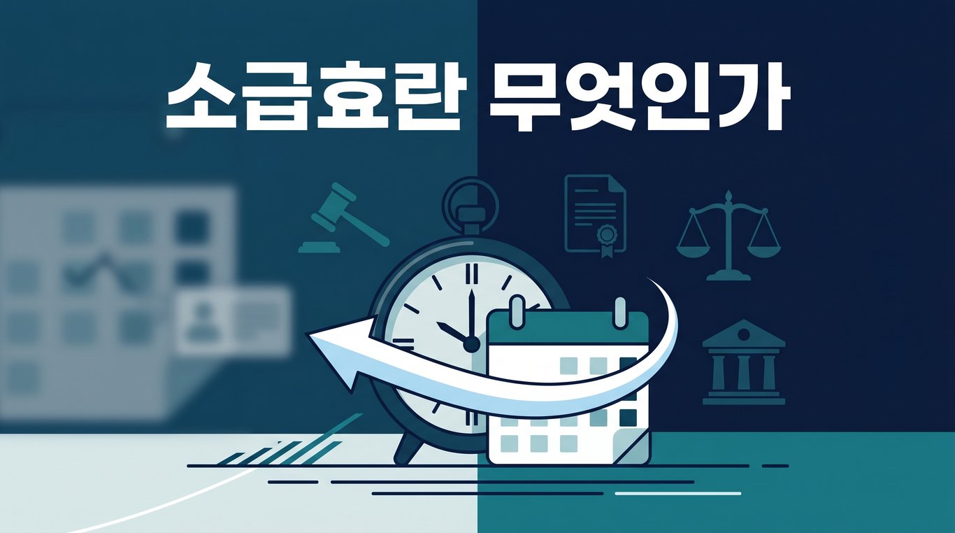 소급효란 무엇인가