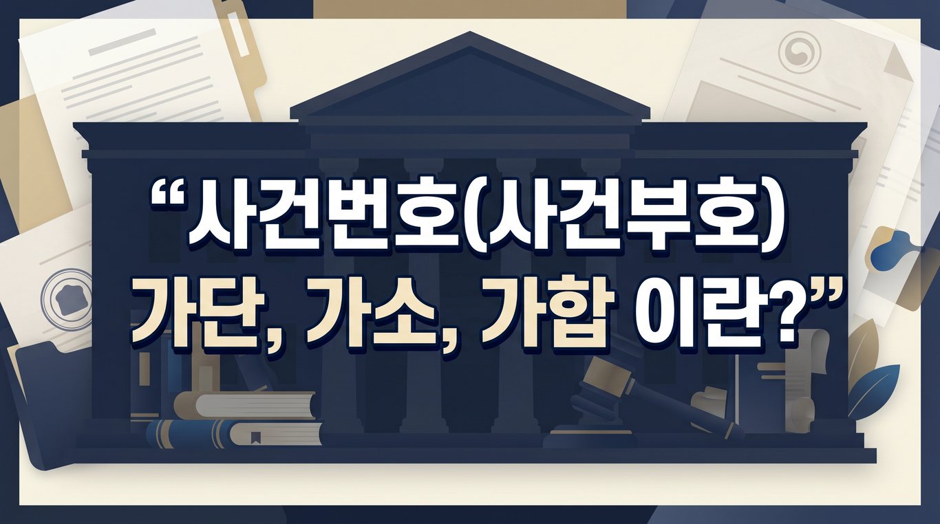 판결문 사건번호 가단·가소·가합 뜻 - 민사/형사 구분과 사건부호 정리