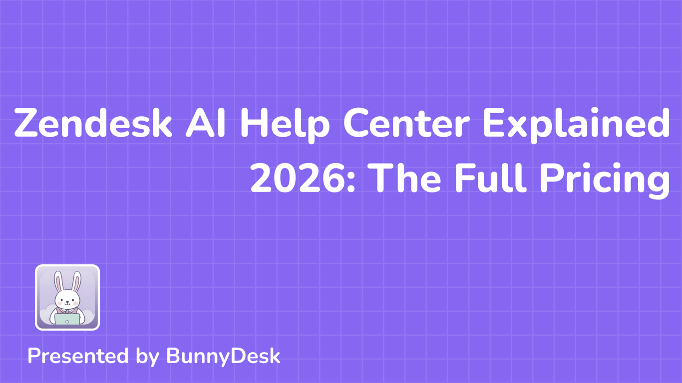 Zendesk AI Help Center Explained 2026: The Full Pricing