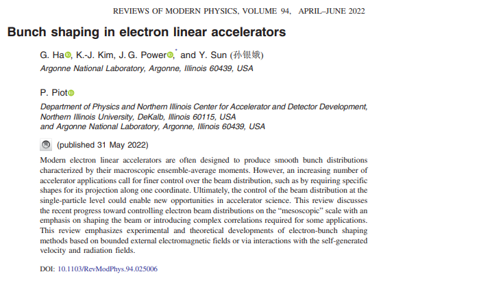 Bunch shaping in electron linear accelerators