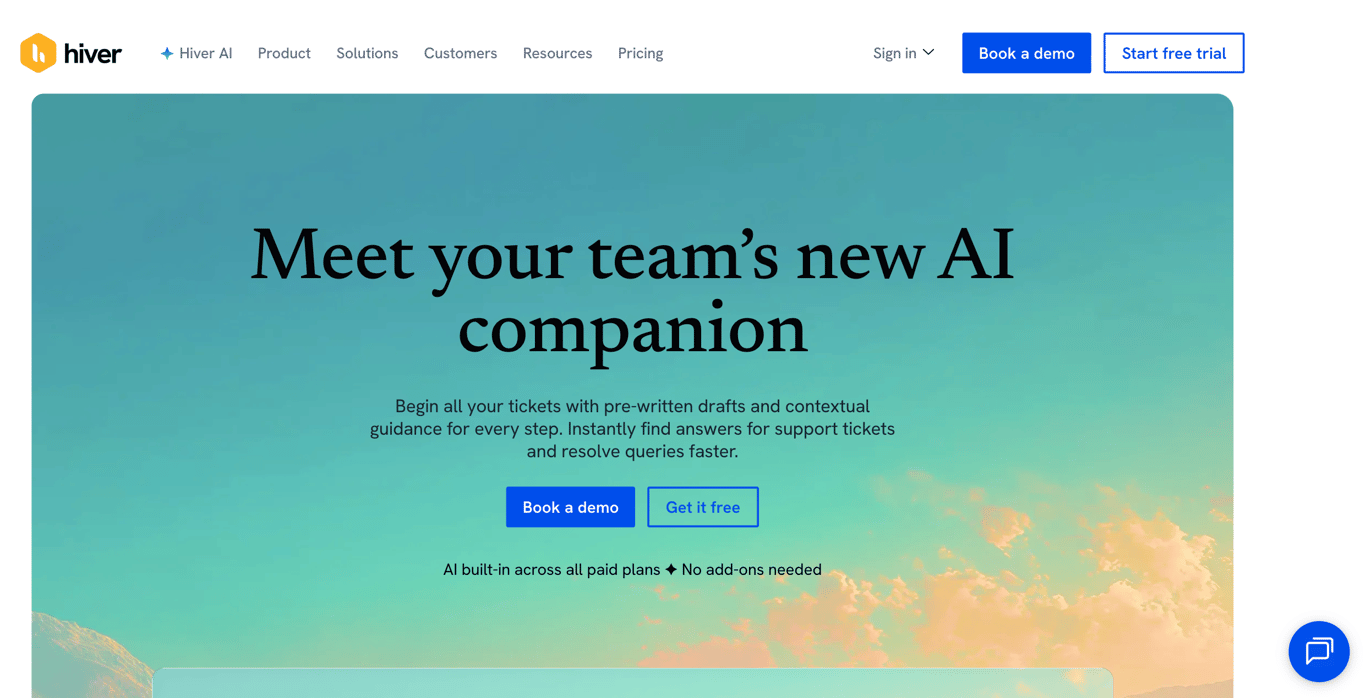 Hiver AI Copilot Gmail inbox