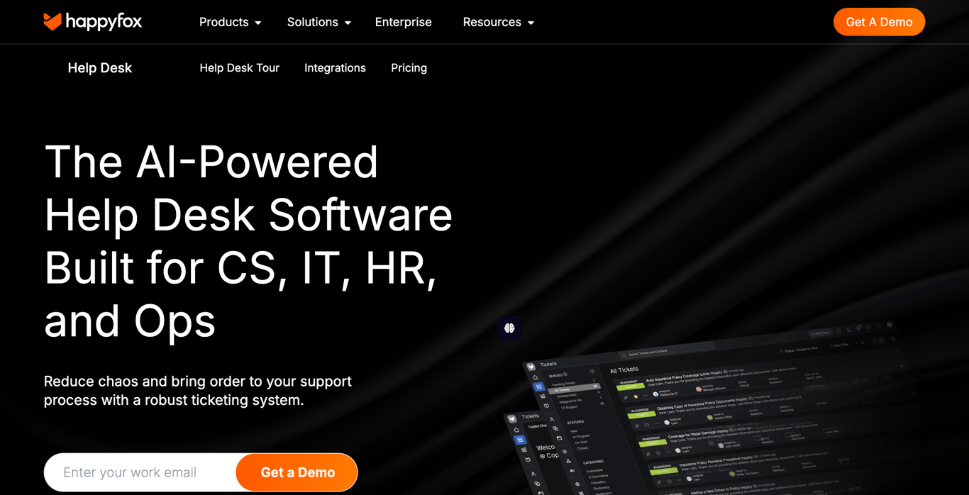 HappyFox helpdesk automation