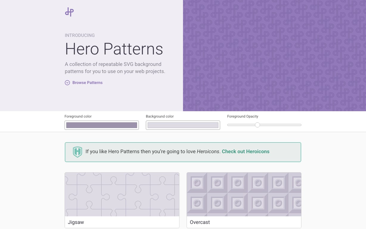 출처: Hero Patterns