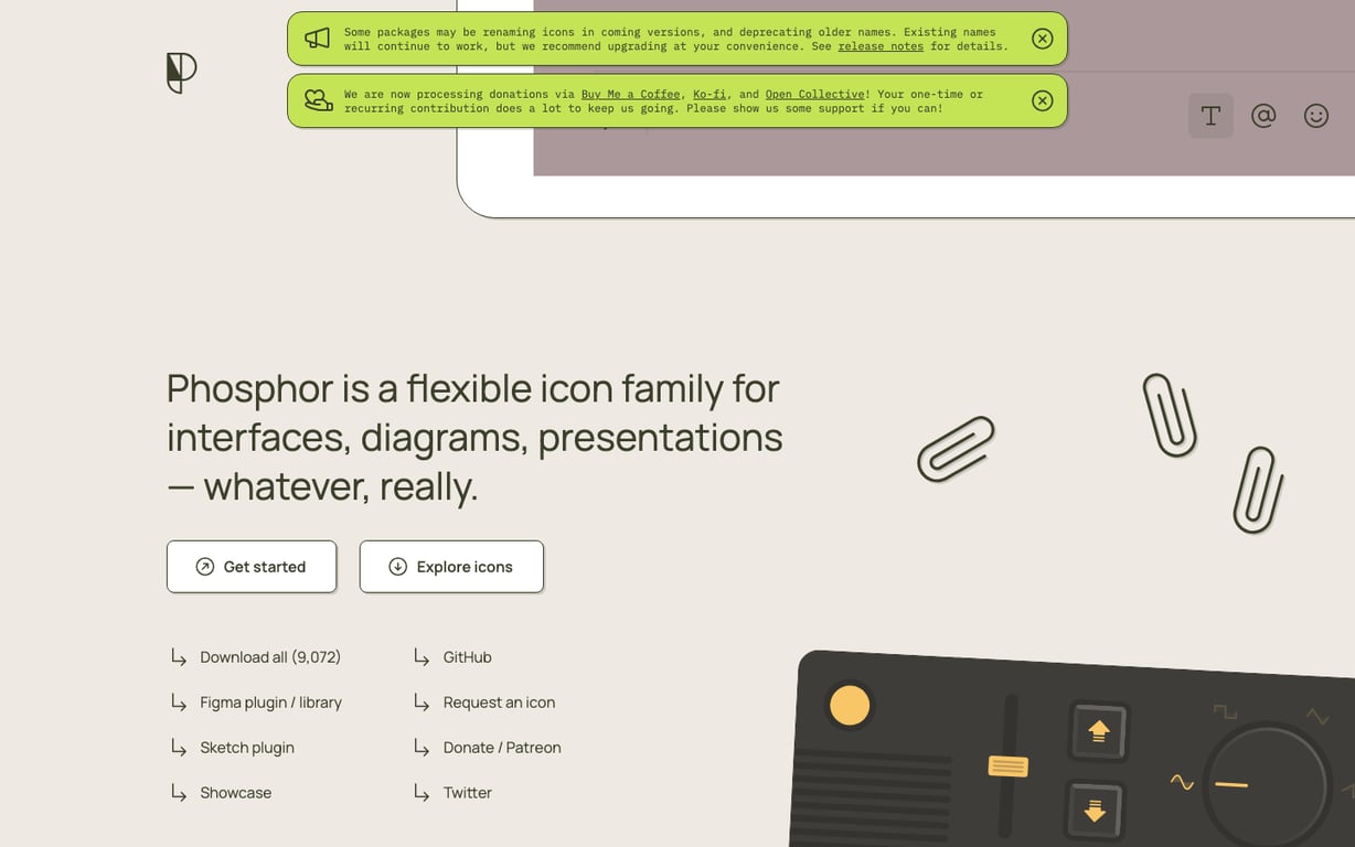 출처: Phosphor Icons