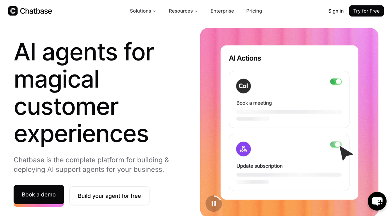 Chatbase no-code chatbot builder