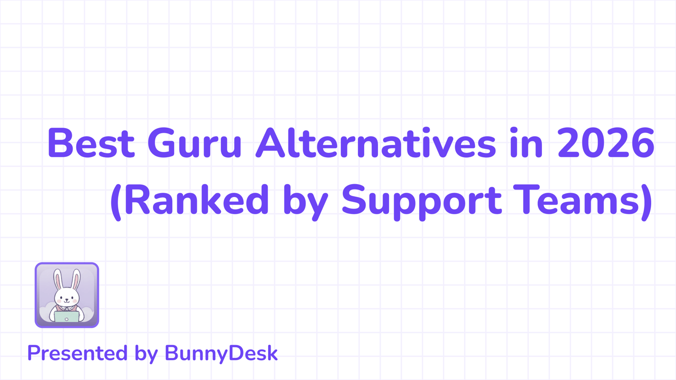 7 Best Guru Alternatives in 2026 (Ranked by Support Teams)