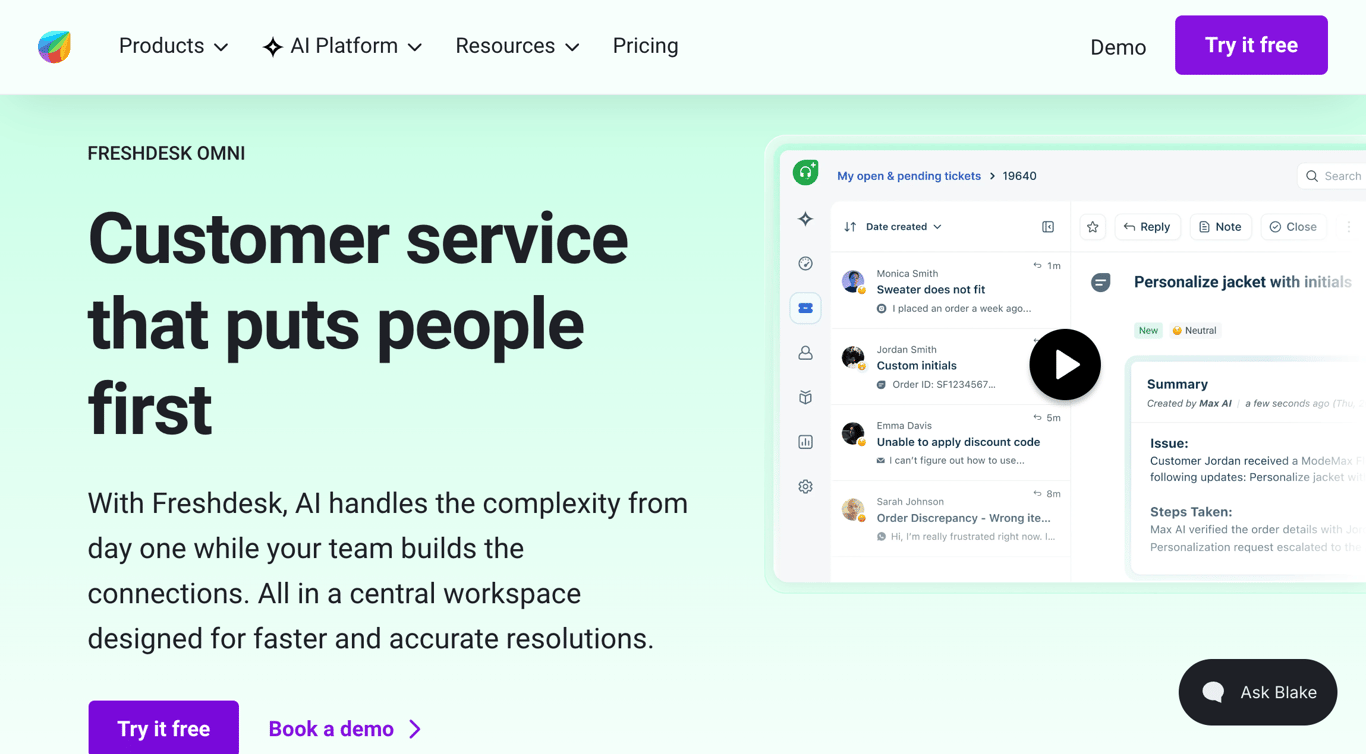 Freshdesk Omni