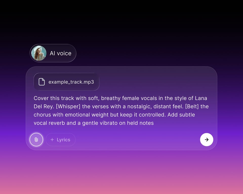 make AI cover songs with MusicGPT