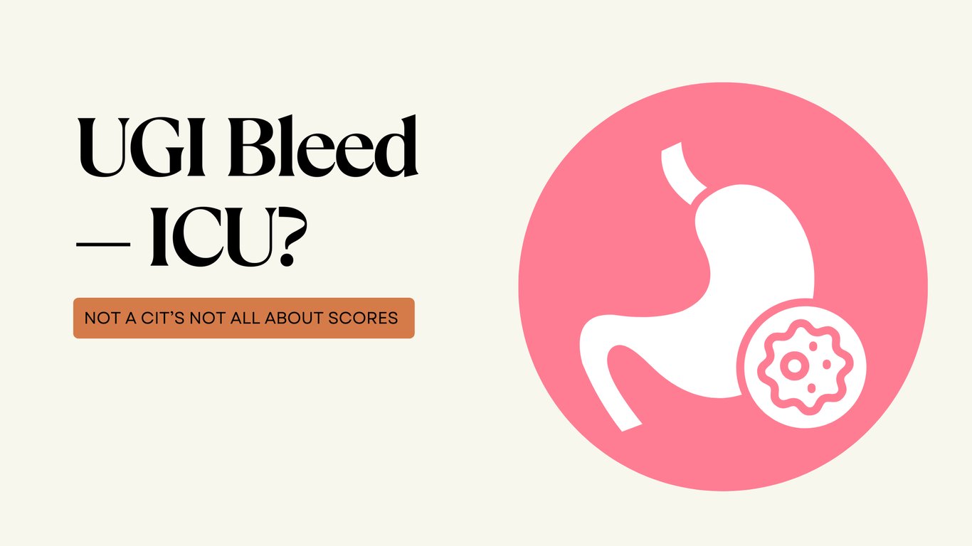Should this UGI bleed go to the ICU?