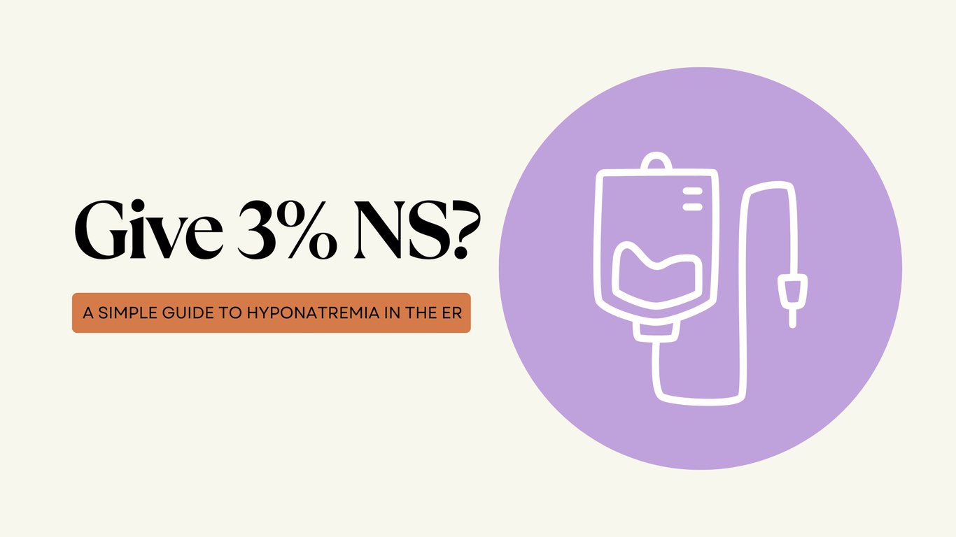 When Should I Give 3% Saline?
