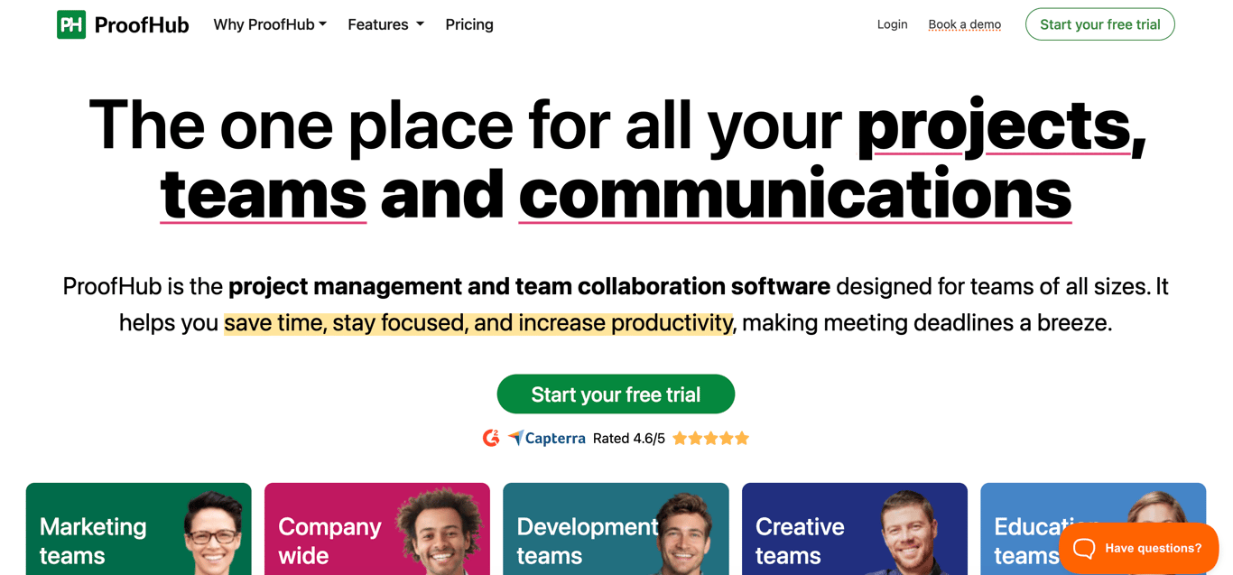 ProofHub project management tool