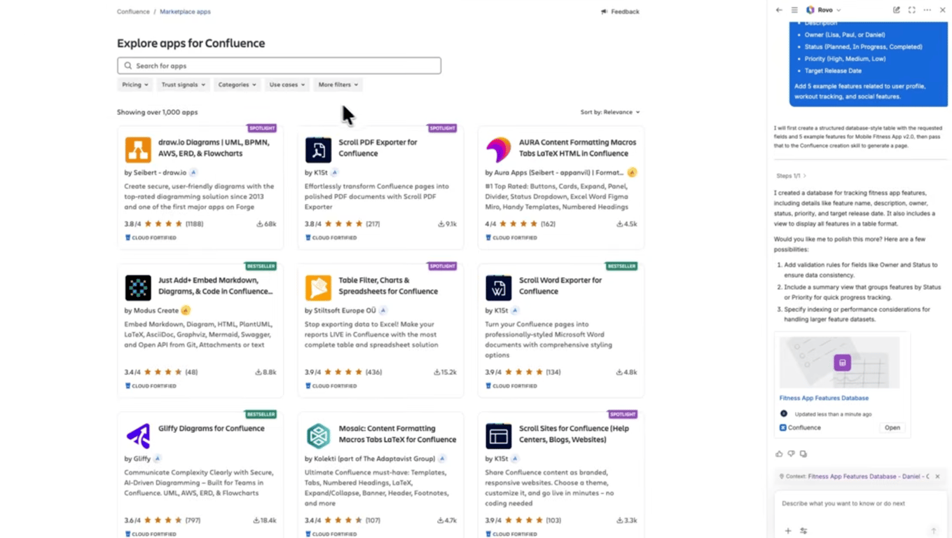 Confluence Atlassian marketplace integrations