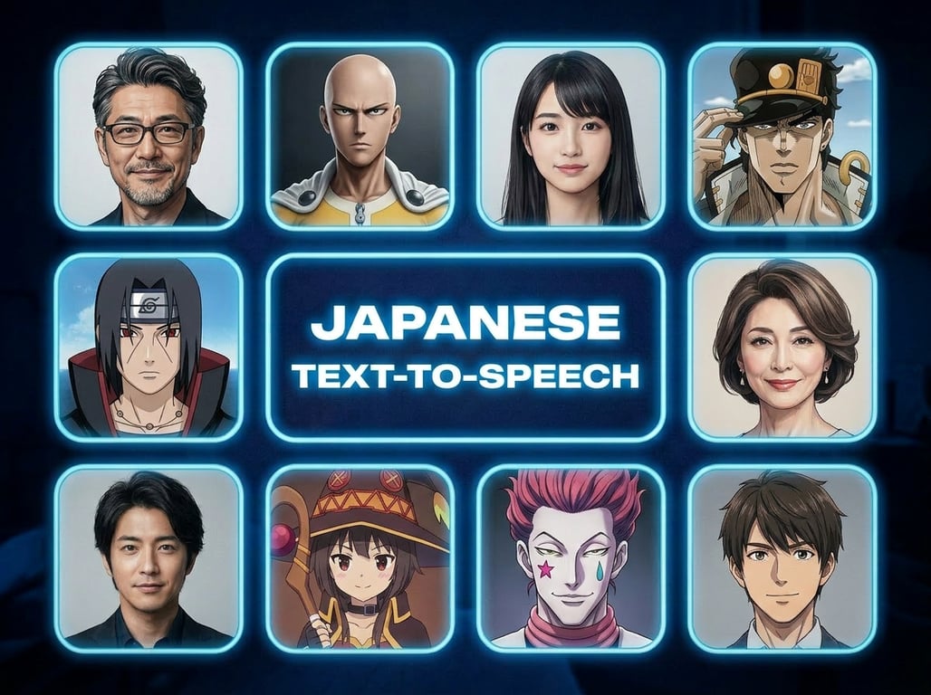 Japanese Text-to-Speech: Anime Voices and Japanese TTS