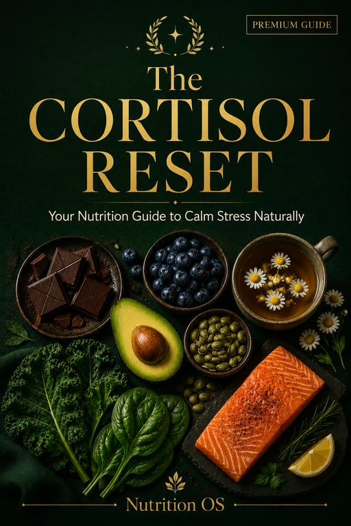 📘 The Cortisol Reset — Nutrition guide to calm stress naturally