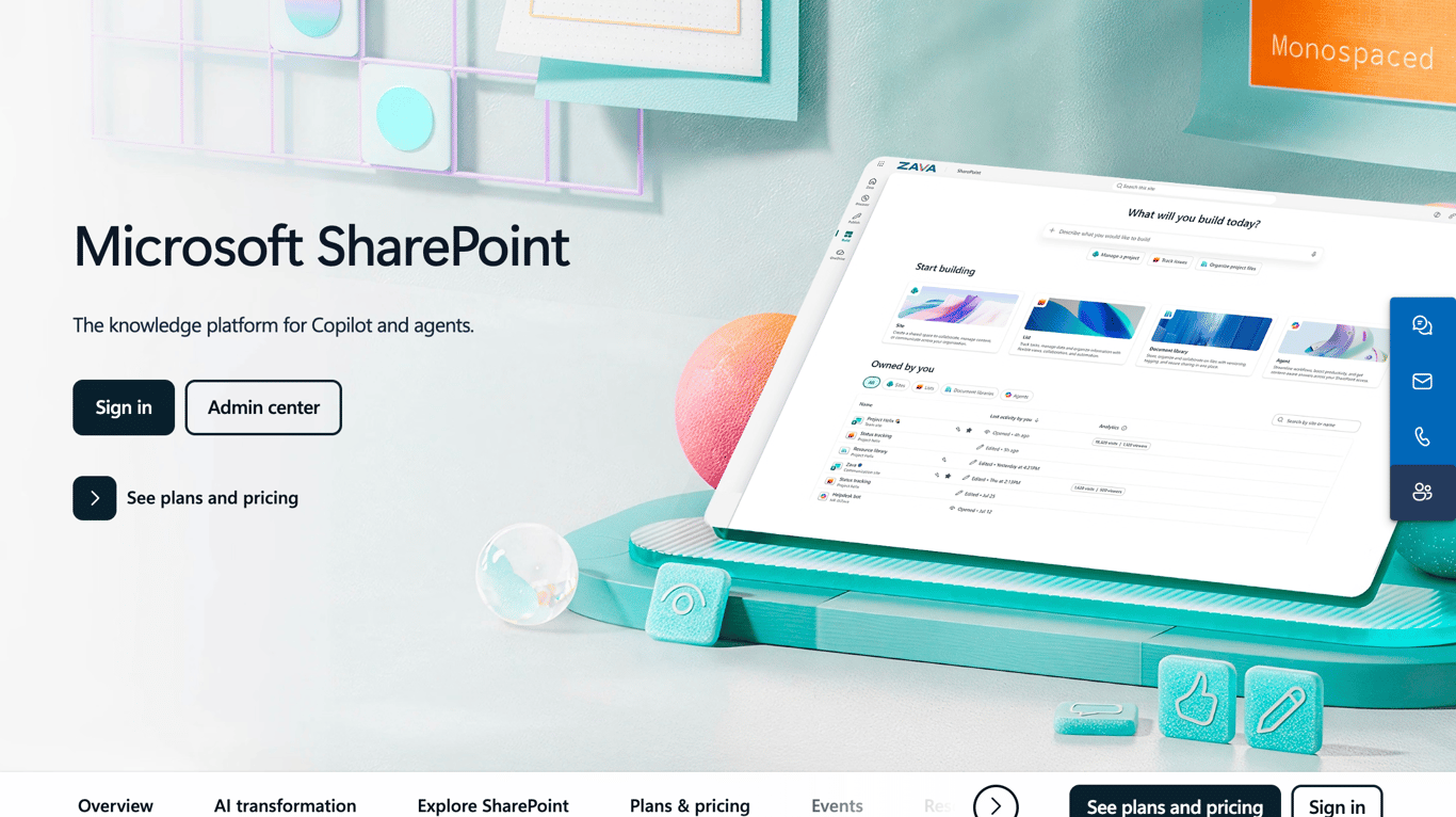 SharePoint Microsoft 365 knowledge hub