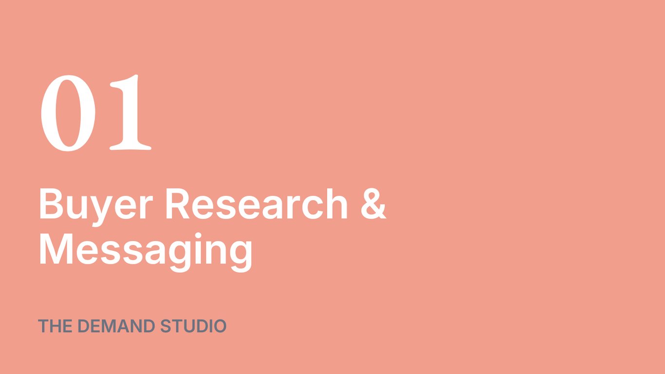 Module 1 of 6 - Define Your Buyer & Messaging