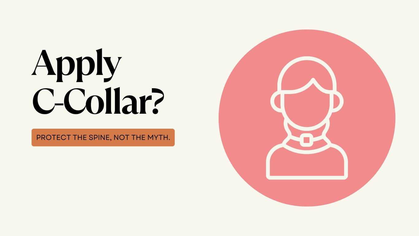 Should I apply a cervical collar to this patient?